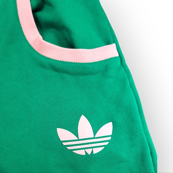ADIDAS Adicolor 70s Sweat Pant in Green Pink XS - Picture 5 of 8